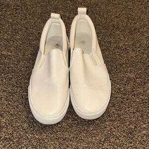 Amazon Essentials White Slip-On Loafers